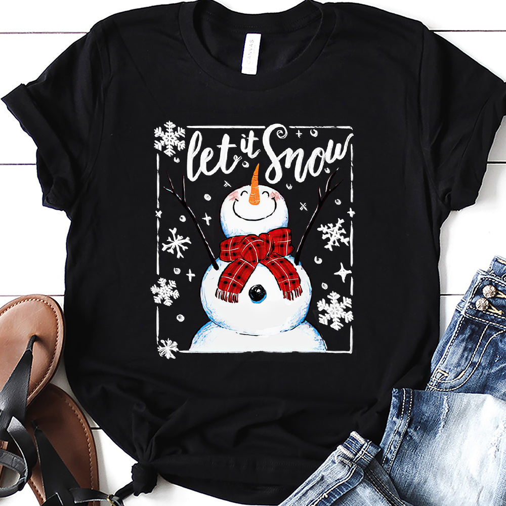 Snowman Christmas Celebrate Dark Classic T Shirt