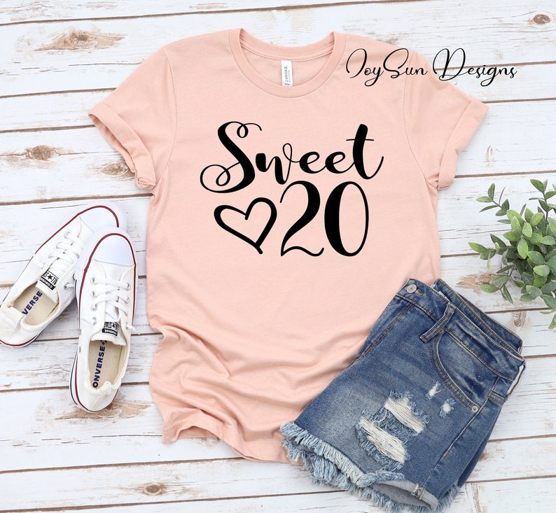 Sweet Twenty Birthday Shirt