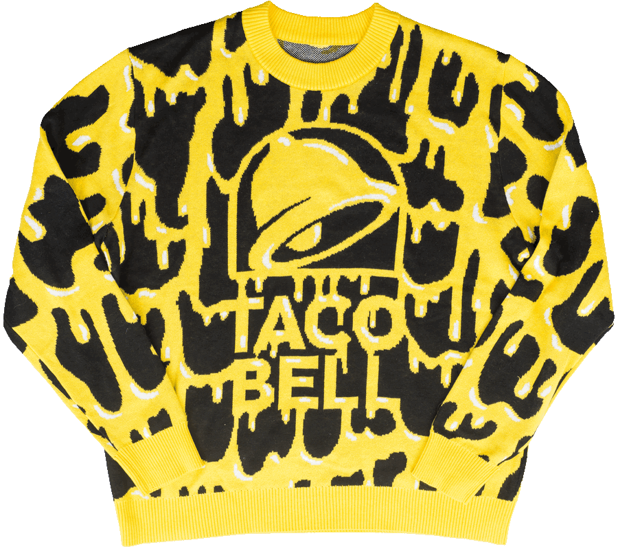 Taco Bell Drippy Nacho Sweater