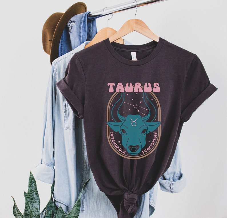 Taurus Shirt, Zodiac 70s Tshirt