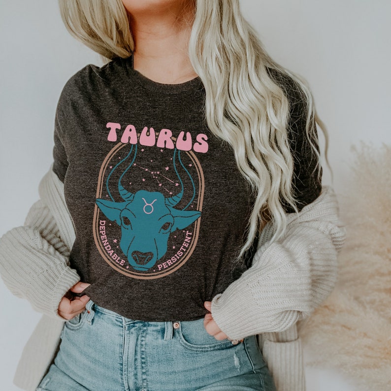 Taurus Shirt, Zodiac 70s Tshirt