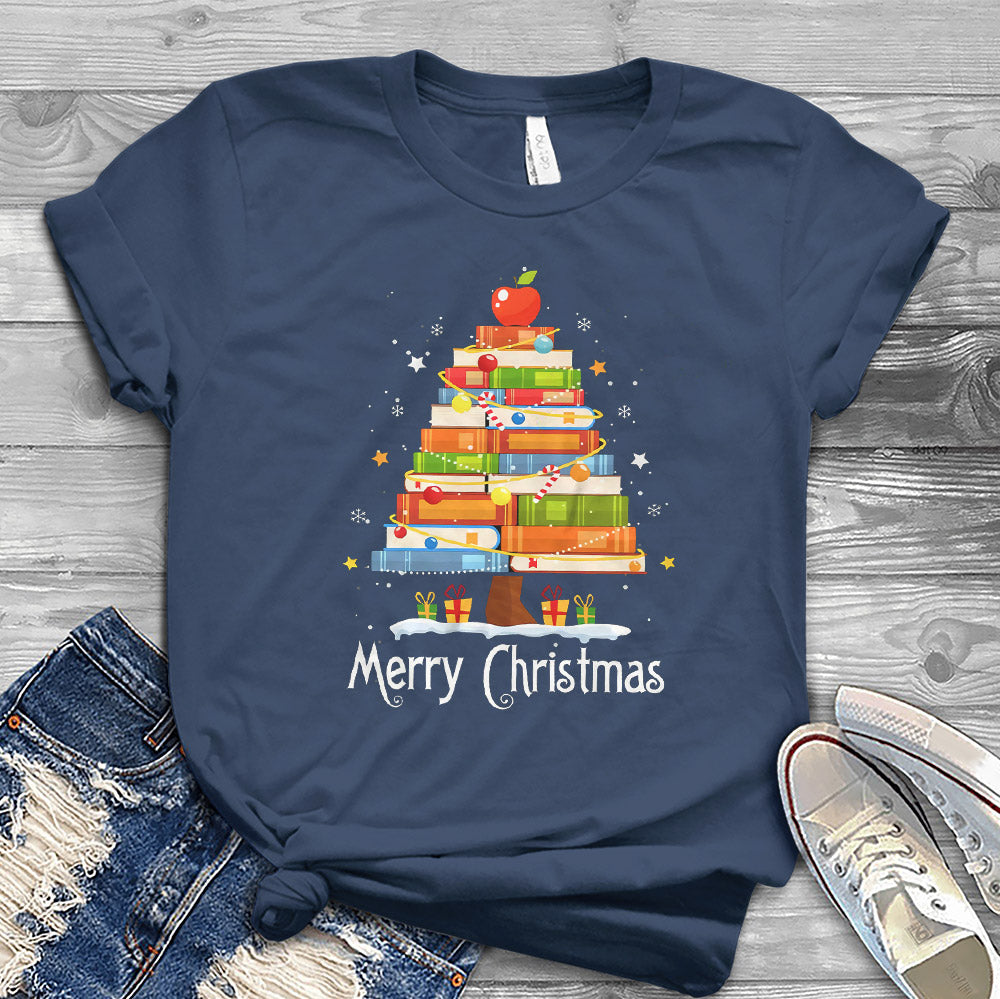 Teacher Christmas Tree Dark Classic T Shirt