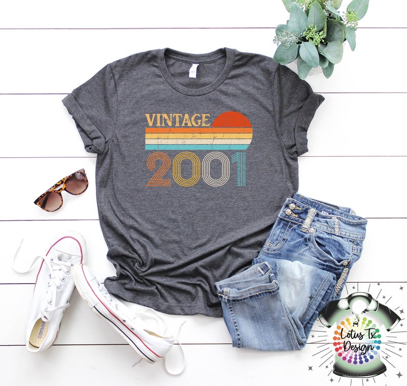 Vintage 2001 Retro 21st Birthday Shirt