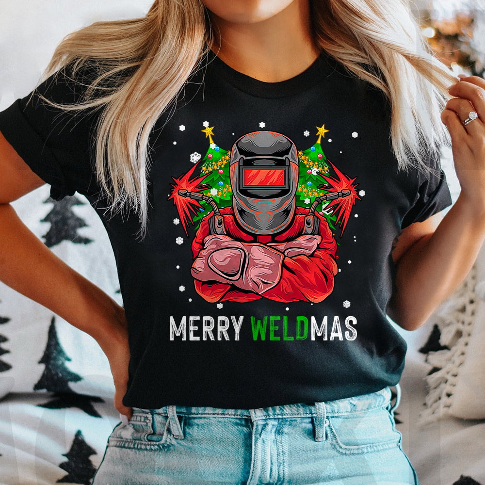 Welder Christmas Dark Classic T Shirt