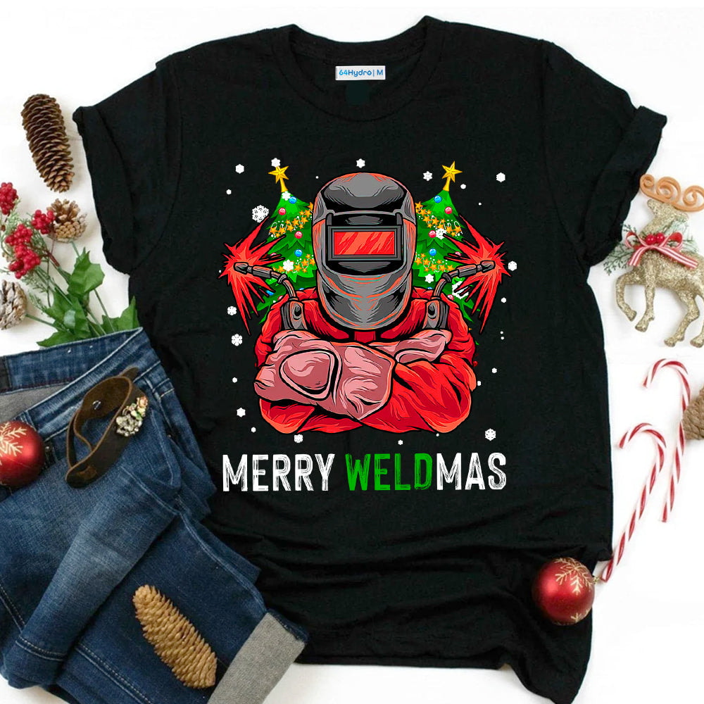 Welder Christmas Dark Classic T Shirt