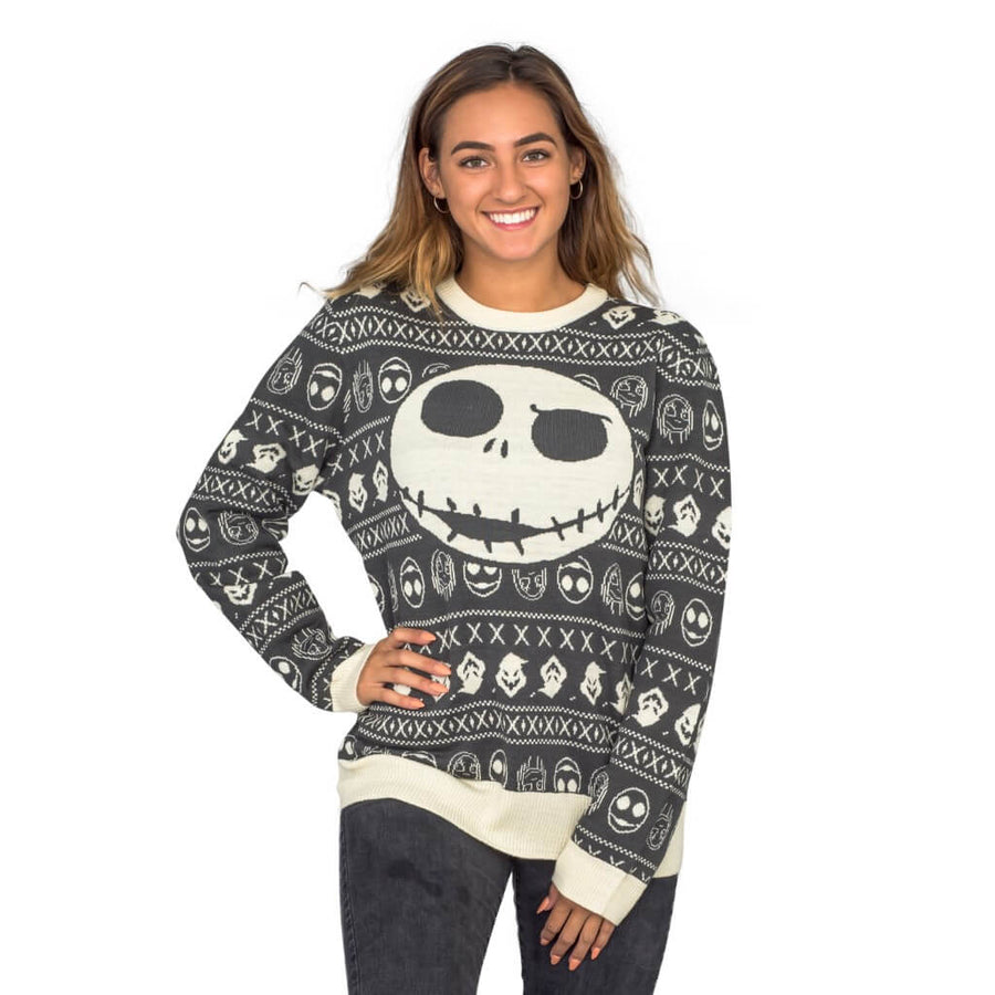 Women's Jack Sally The Nightmare Before Christmas Ugly Christmas Sweater