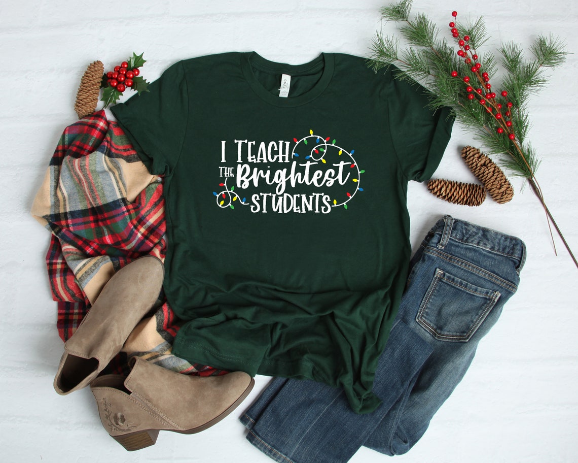 I Teach The Brightest Students Christmas Shirt