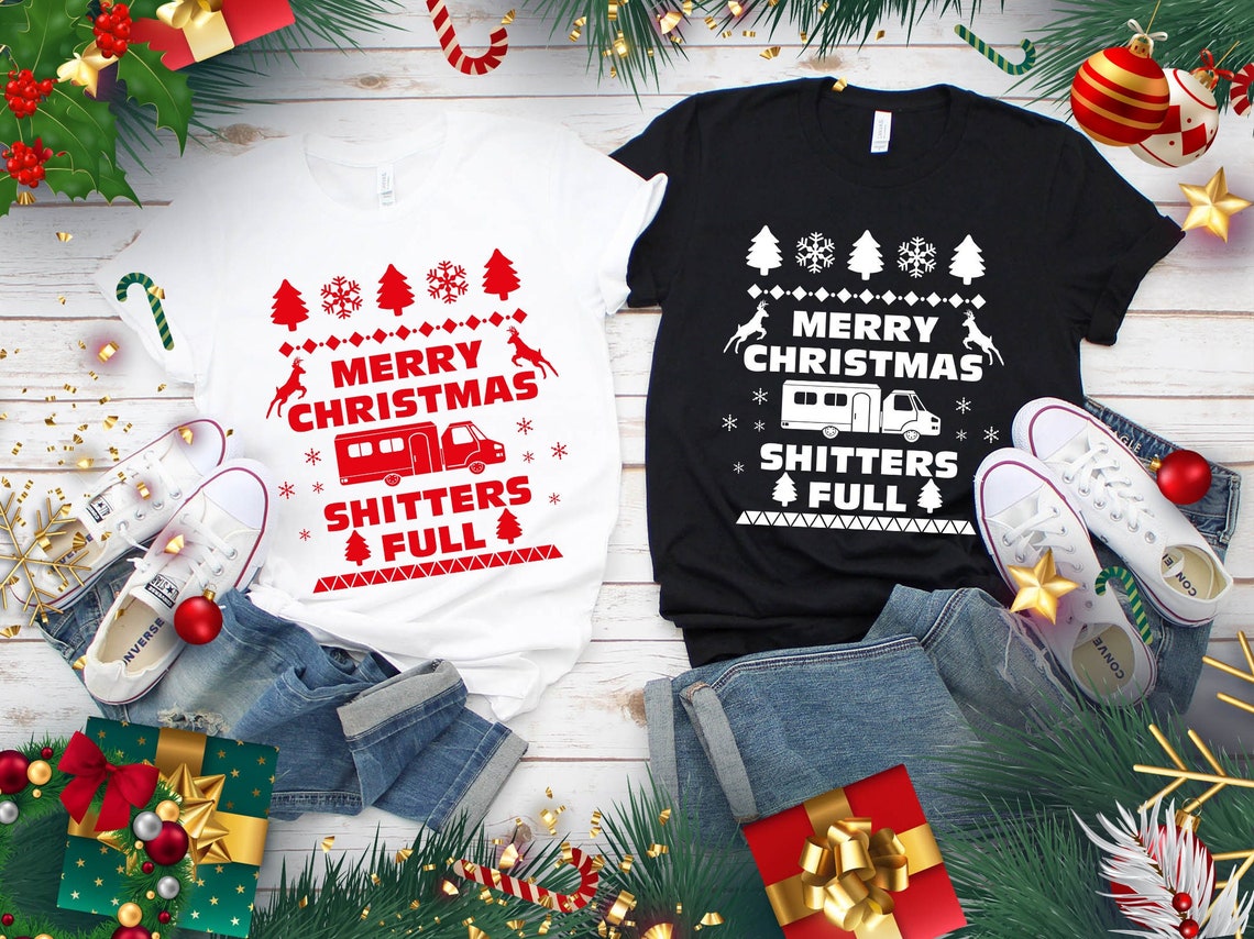 Merry Christmas Shitters Full Ugly Christmas Shirt