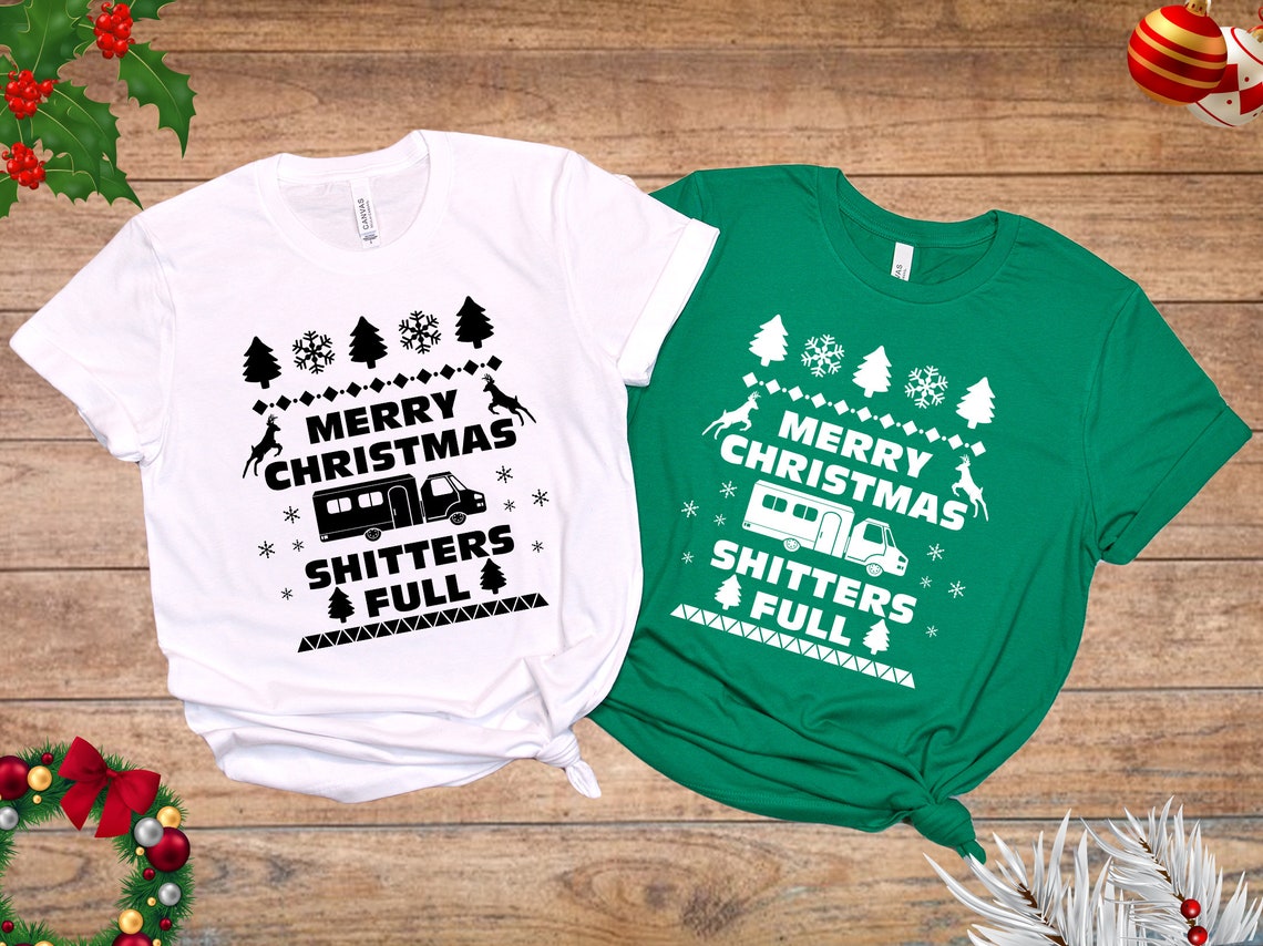 Merry Christmas Shitters Full Ugly Christmas Shirt