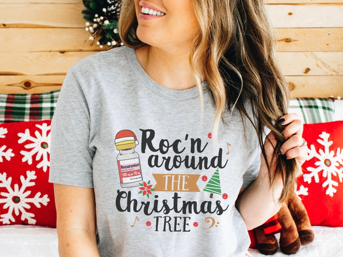 Funny CRNA Nurse Christmas Shirt
