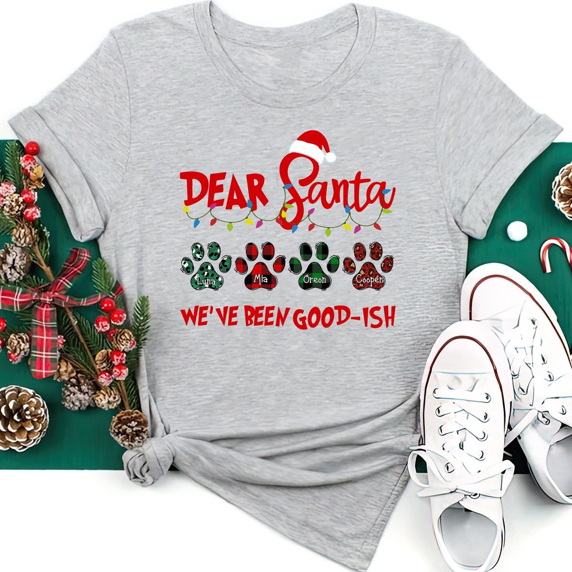 Dear Santa Custom Pet Shirt