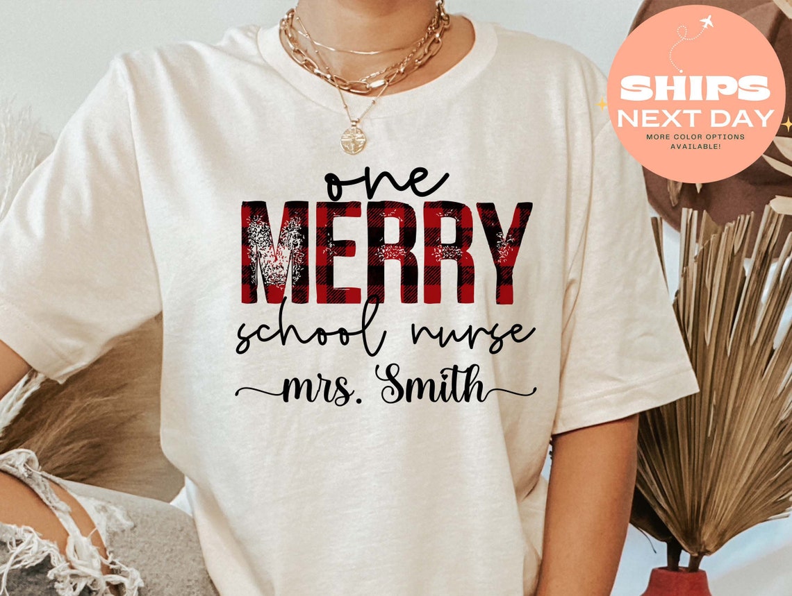 Personalized One Merry Nurse Shirt