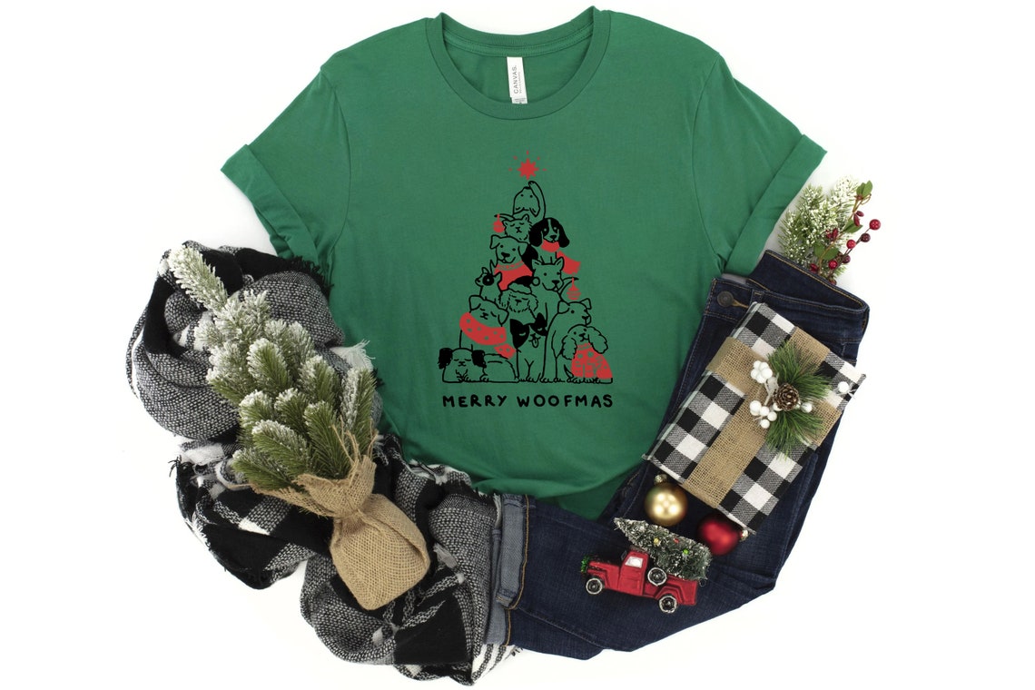 Merry woofmas Tree Shirt
