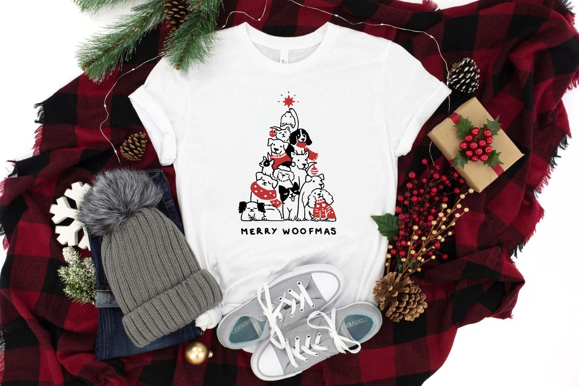 Merry woofmas Tree Shirt