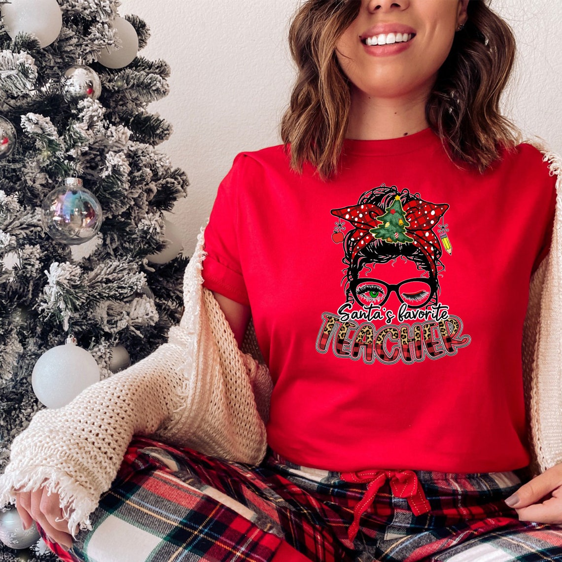 Santa's Favorite Teacher Shirt