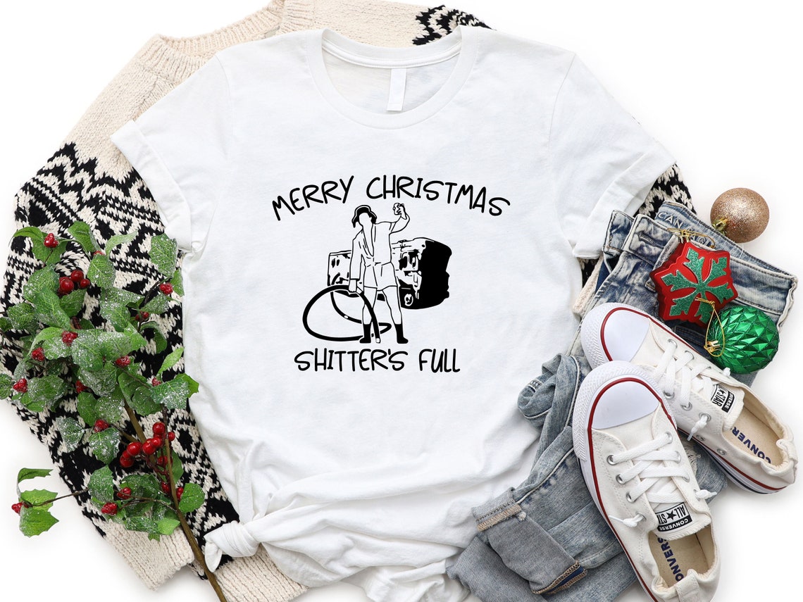 Merry Christmas Shitters Full Shirt Ugly Christmas Shirt