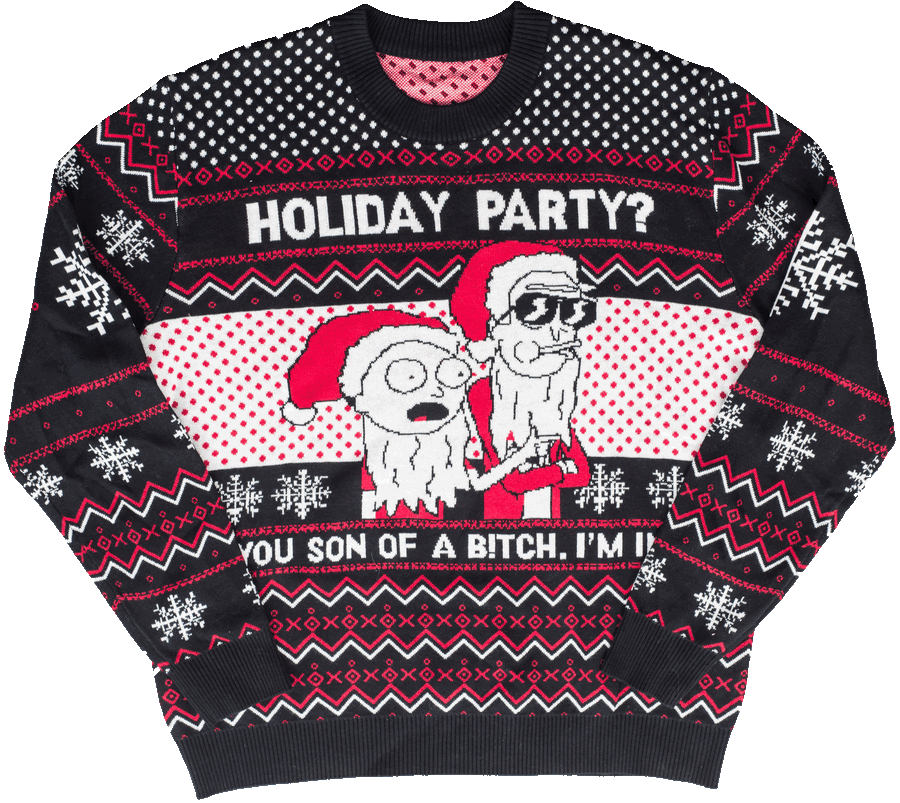 Rick & Morty Son of a B Holiday Sweater