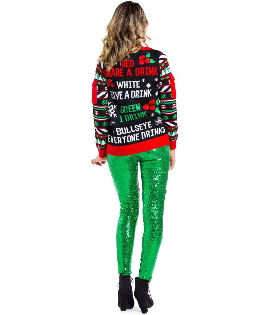 WOMEN'S DRINKING GAME UGLY CHRISTMAS SWEATER