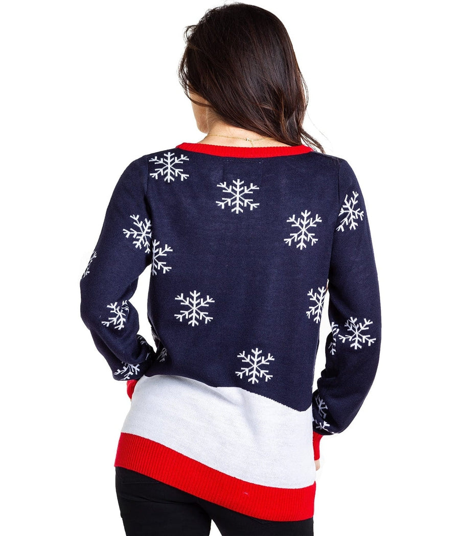 WOMEN'S WINTER WHALE TAIL UGLY CHRISTMAS SWEATER