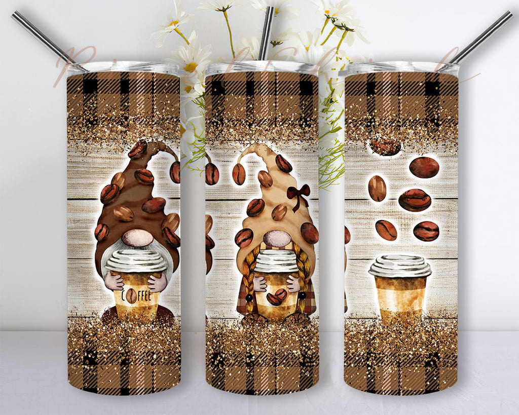 Coffee Gnome Beautiful Pattern Gifts For Coffee Lover 1 Skinny Tumbler