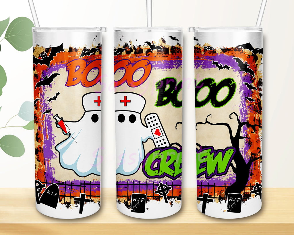 Ghost Boo Boo Crew Nurse Gifts For Ghost Lover Skinny Tumbler