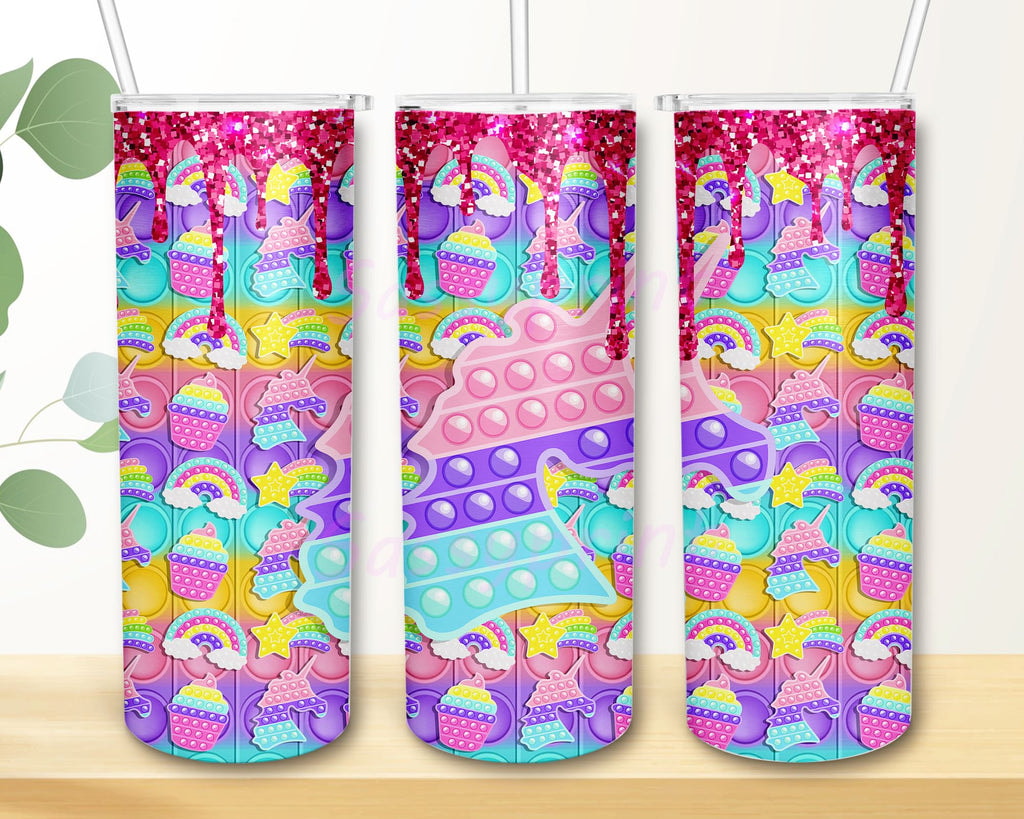 Pop It Poppin Beautiful Color Gifts For Poppin Lover Skinny Tumbler