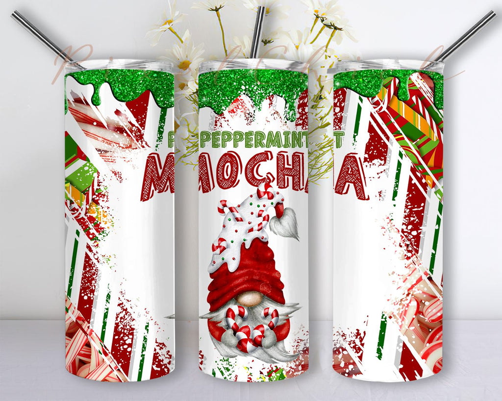 Peppermint Mocha Gnome Beautiful Gifts For Gnome Lover Skinny Tumbler