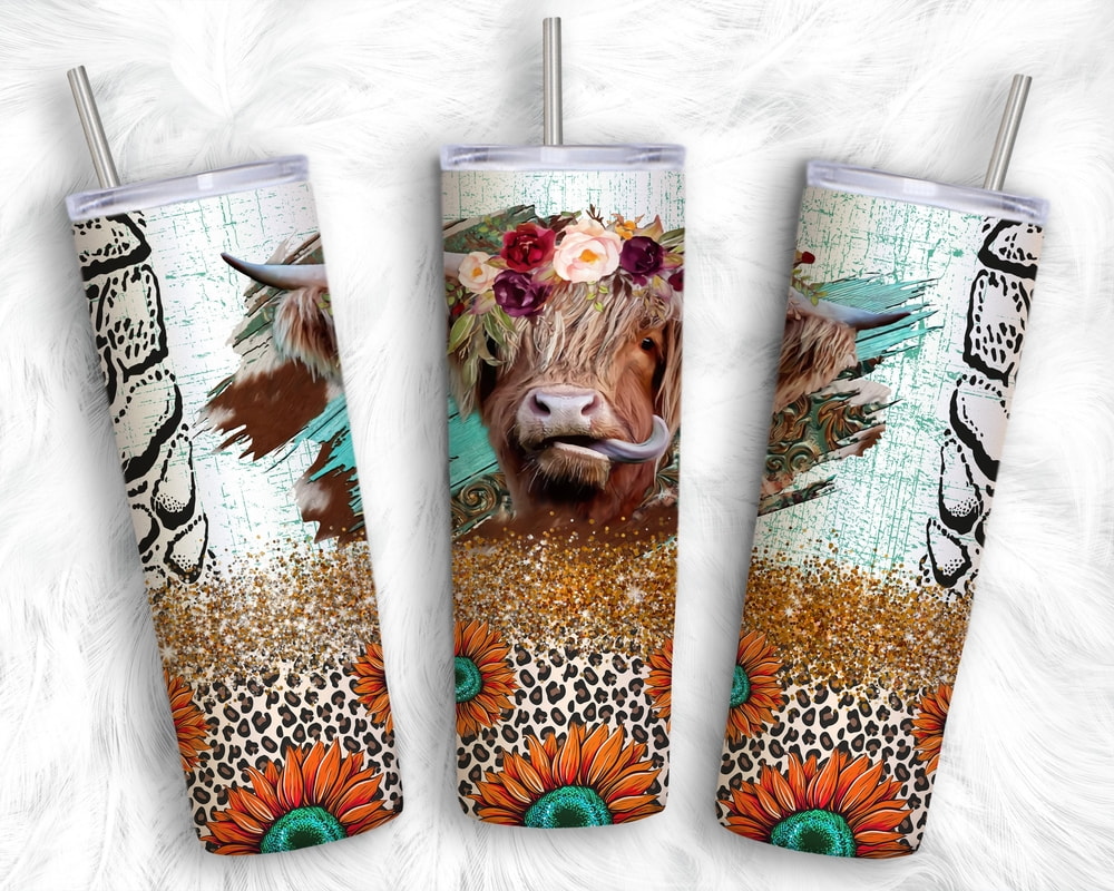 Sunflower Cow With Heifer Cow Template