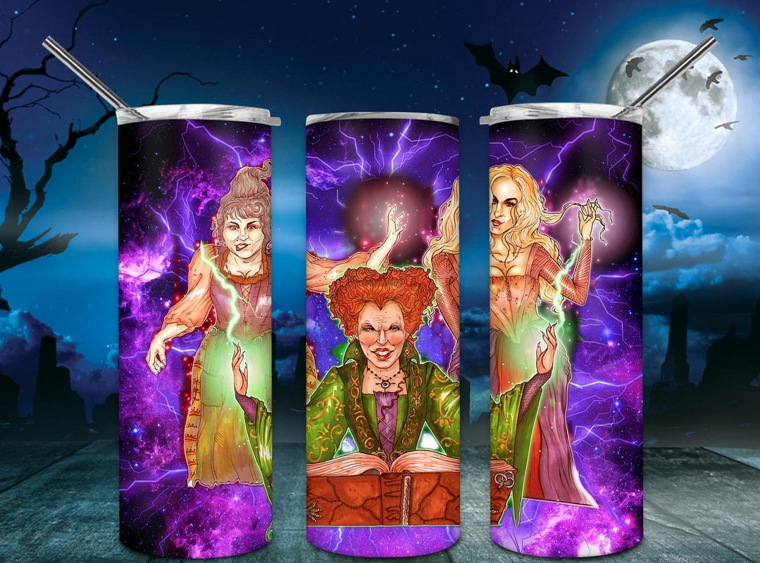 Hocus Pocus Sister Witches Gifts For Fan Skinny Tumbler
