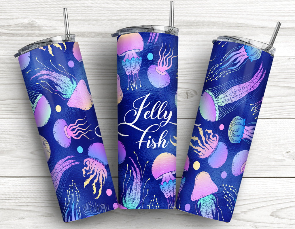 Jelly Fish Colorful Beauty Gifts For Sea Lover 20oz 30oz Skinny Tumbler