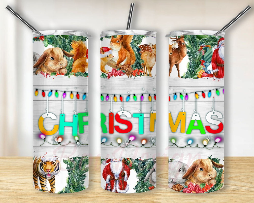 Merry Christmas Lights Beautiful Gifts For Xmas Day Skinny Tumbler