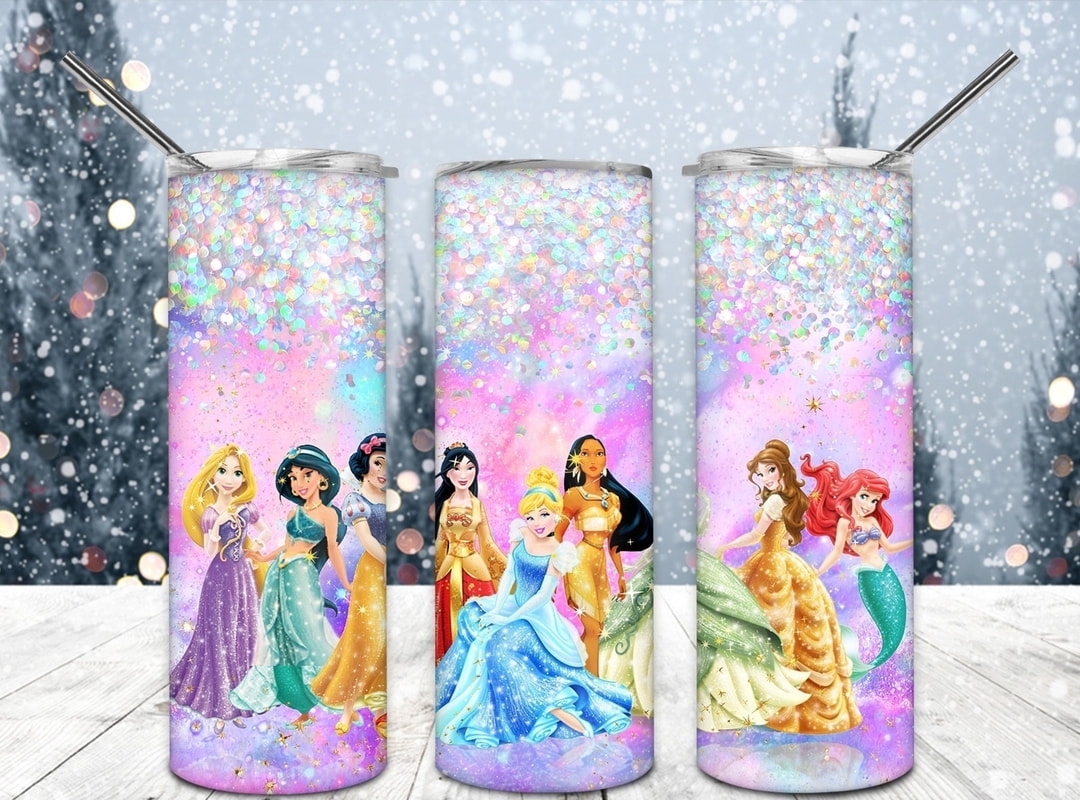 Cartoon Princesses Beautiful In Here Gifts For Cartoon Moves Lover Skinny Tumbler