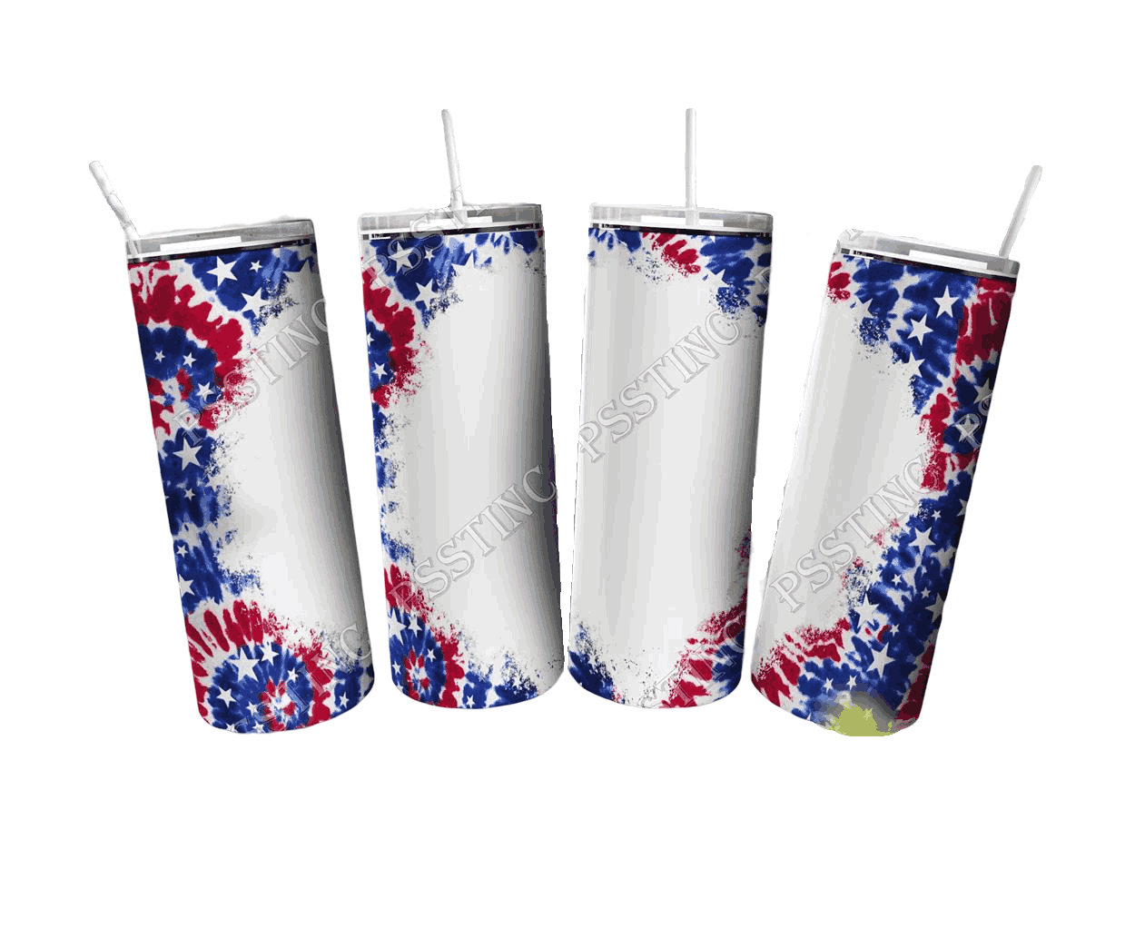 4th Of July With Seamless American Flag And White Color On Middle