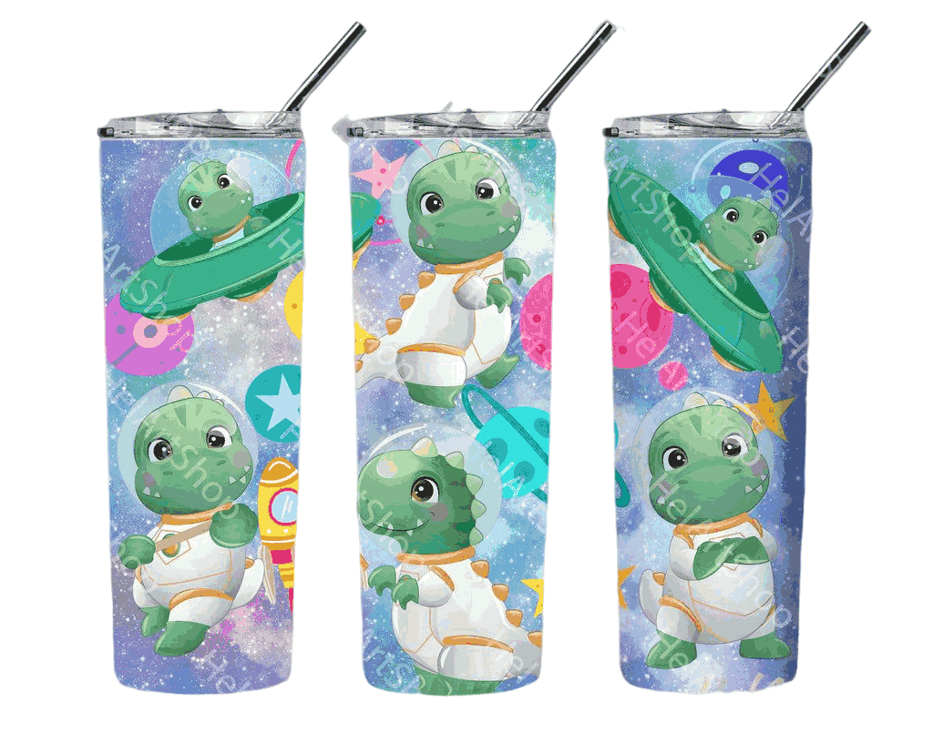 Dino Cute Beautiful In The Space Gifts For Dinosaur Lover Skinny Tumbler