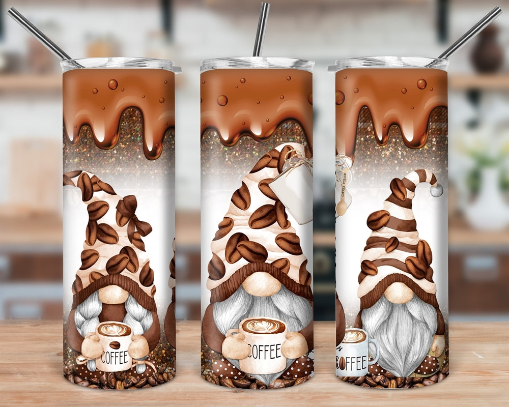 Gnome Coffee Three Gnomie Squad Template With Chocolate