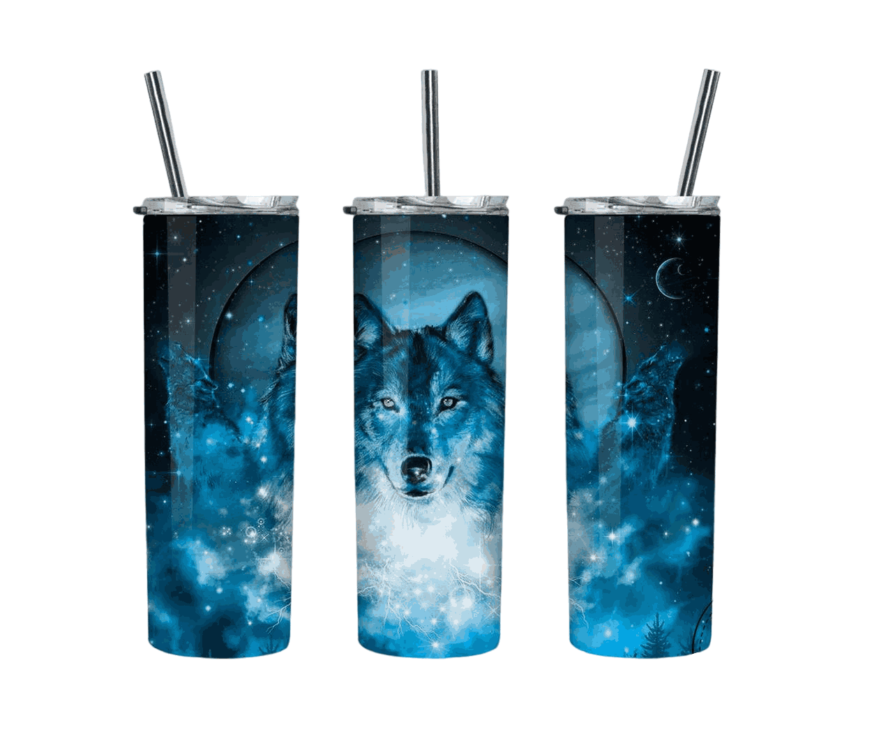 Blue Wolf Art Stars