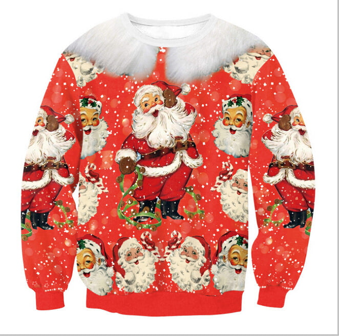 Red Santa Cute Christmas Sweater
