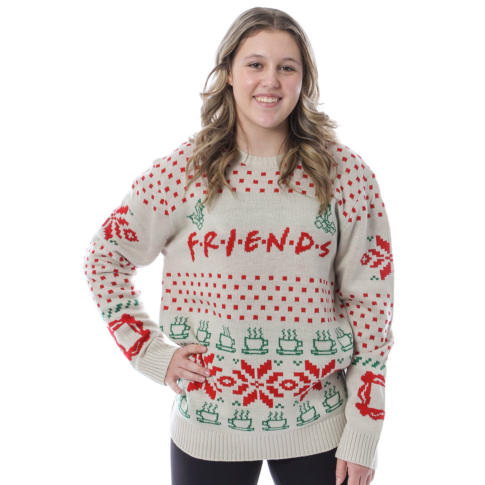 Friends Men's Logo Coffee Mugs Christmas Sweater