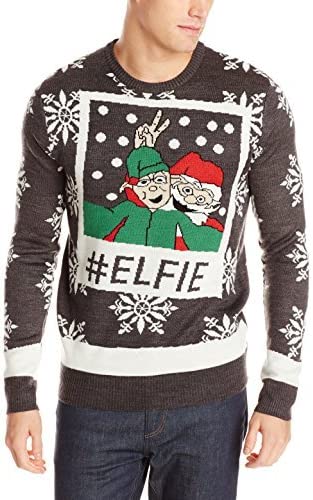 3 Santas Men's Elfie Ugly Christmas Sweater