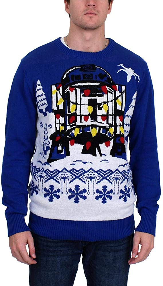Men's R2d2 Gift Wrap Sweater