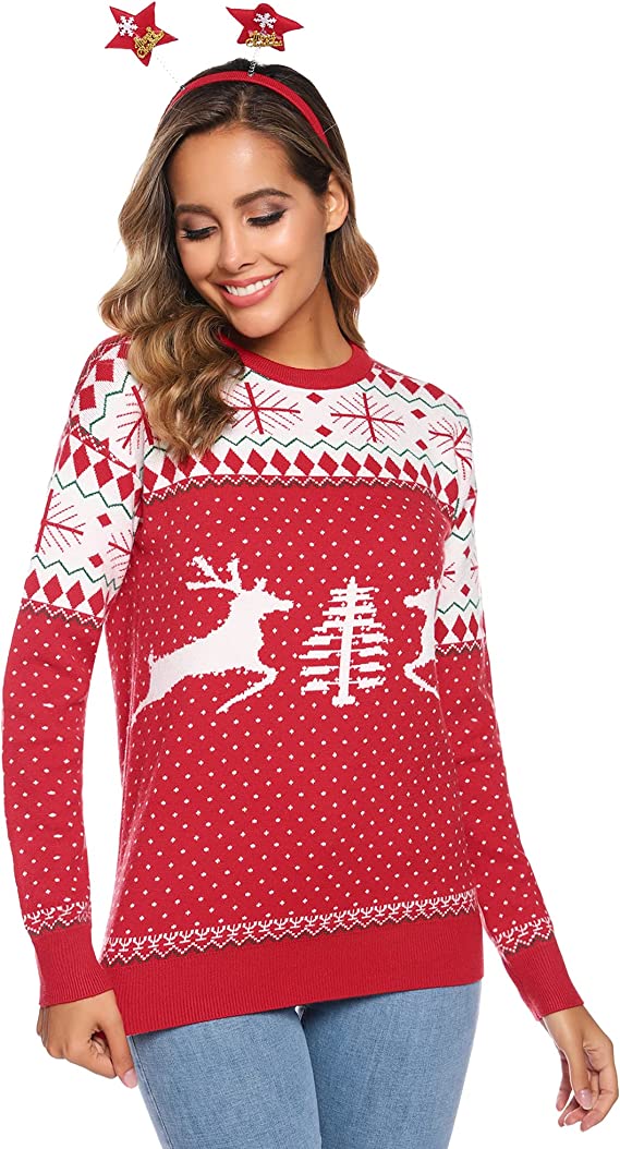 Reindeer Snowflakes Ugly Knitted Sweater - StirTshirt