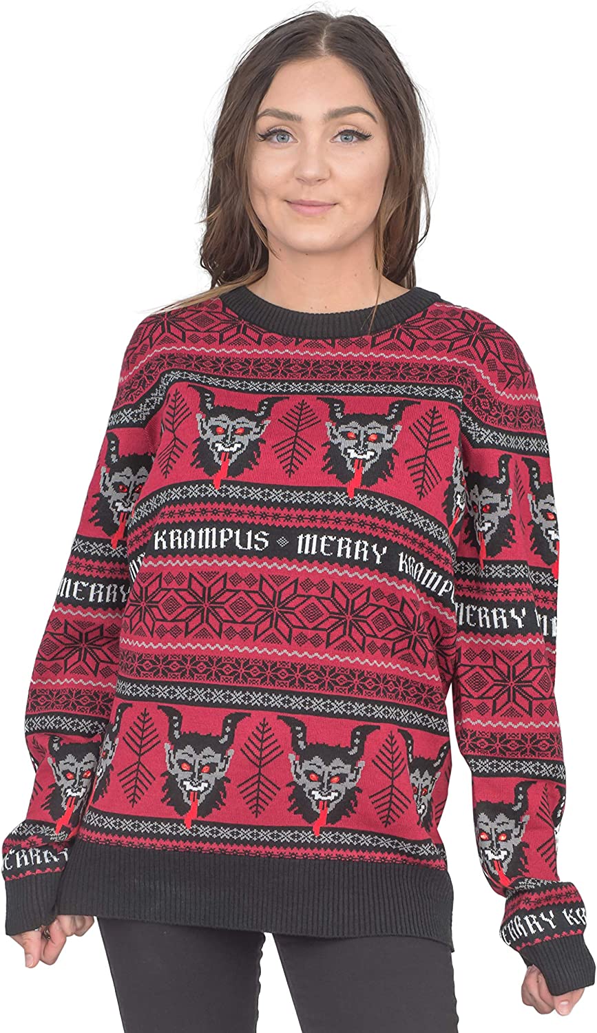 Mad Engine Merry Krampus Adult Ugly Christmas Sweater