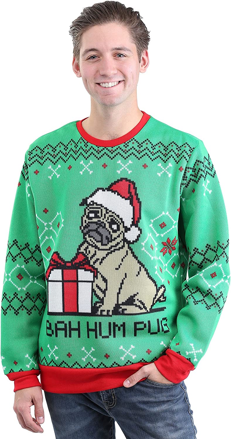 Men's Santa Pets Ugly Christmas Sweater