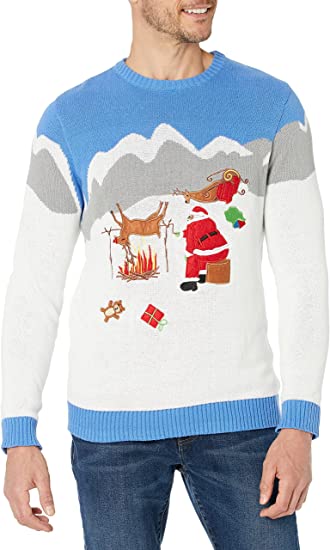 Men's Ugly Christmas Sweater Reindeer