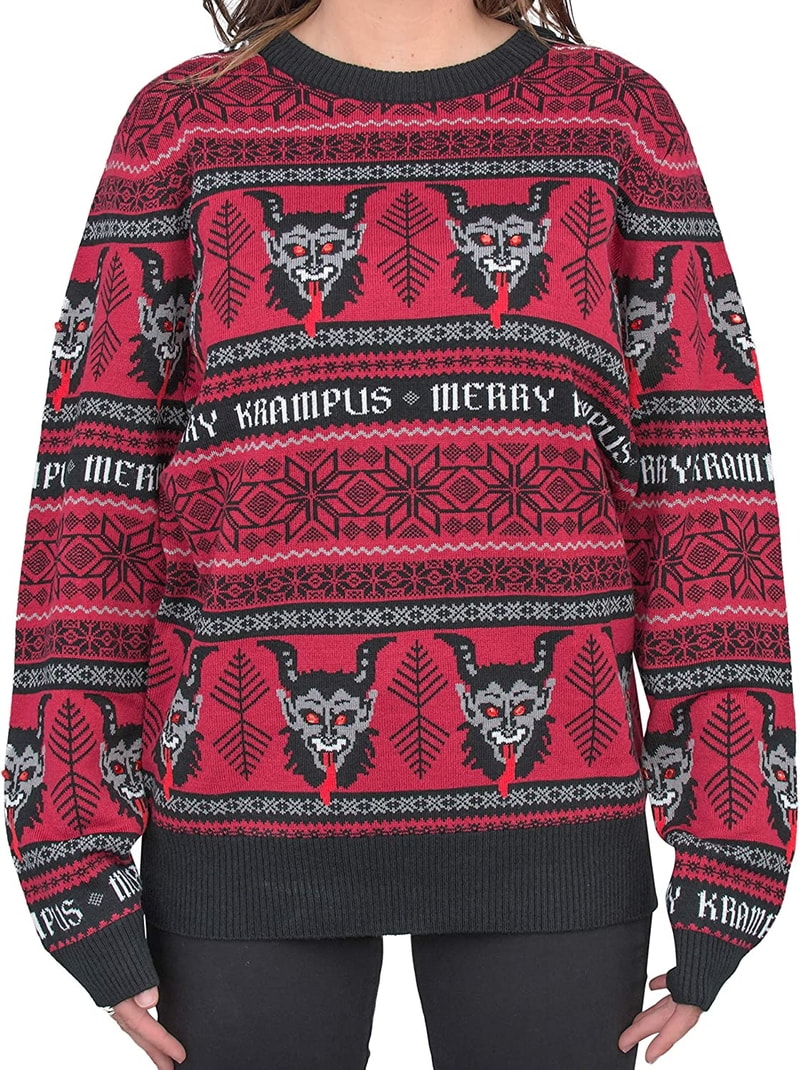 Mad Engine Merry Krampus Adult Ugly Christmas Sweater