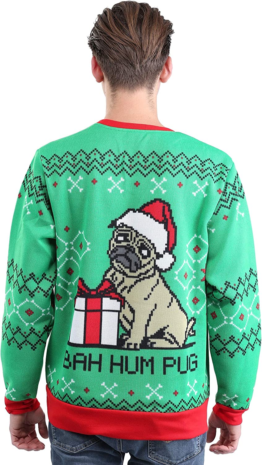 Men's Santa Pets Ugly Christmas Sweater