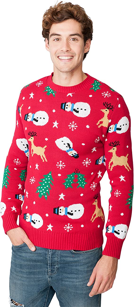 Novelty Fairisle Santa Cute Christmas Sweater