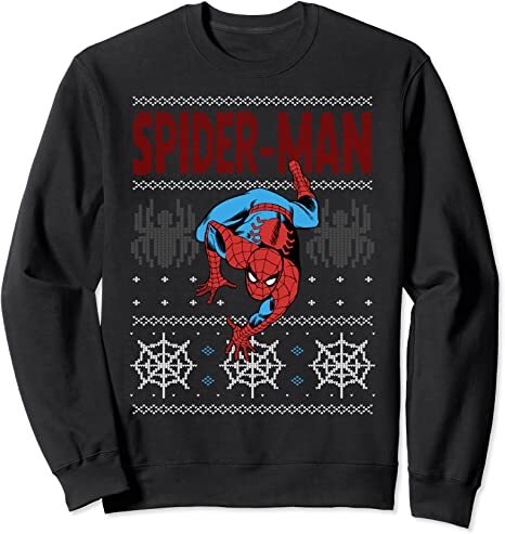 Spider-Man Crawl Ugly Christmas Sweater