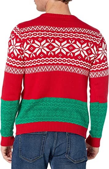 Men's Ugly Christmas Sweater Dinosaur