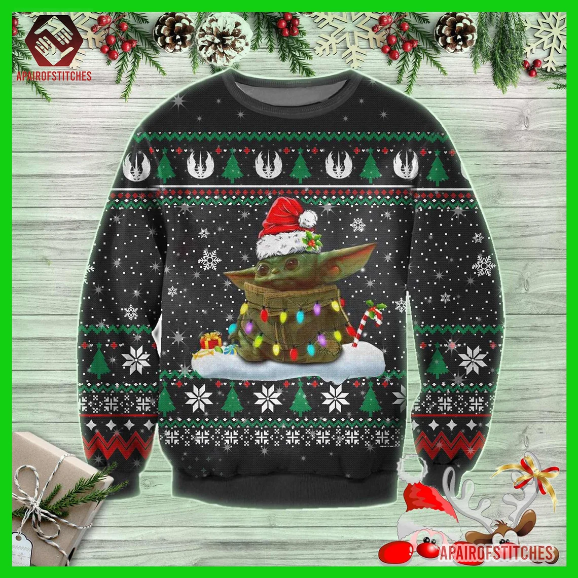 Baby Yoda Ugly Christmas Sweater